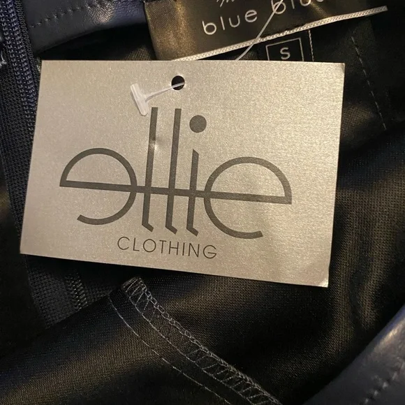 Blue Blush Black Skorts Satin Elegance - Picture 3 of 6